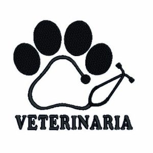 Sudadera VETERINARIA HUELLA "bordado"