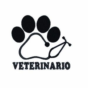 Forro Polar VETERINARIO HUELLA "bordado"