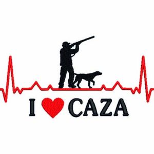 Sudadera I LOVE CAZA "bordado"