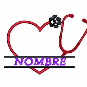 Forro Polar VETERINARIO NOMBRE "bordado"