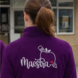 Forro Polar Maestra "bordado"