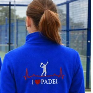 Forro Polar I LOVE PADEL "bordado"
